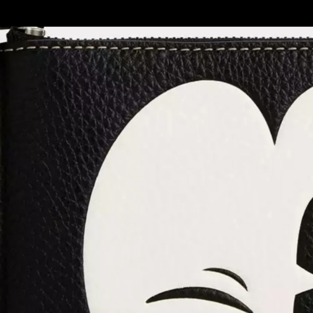 Disney x Coach Corner Zip Wristlet with Wink Mickey Mouse CN041 - Picture 3 of 7